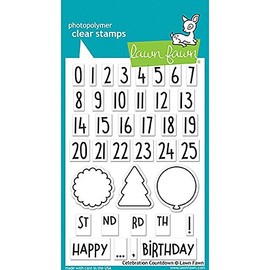 Lawn Fawn Celebration Countdown Clear Stamps (LF1476)