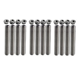 DEWHEL SBF Valve Cover Stud Kit Bolts Stainless Steel Kit Compatible with 289 302 351W Small Block Ford
