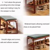SOBIBO Solid Wood Shoe Bench, 2-Tier Wooden Entryway Bench, Modern