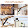 2 Pcs 45 Degree Angle Support Bracket, Pergola Kit Heavy