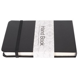 Watercolour Diary with Slip Pocket, 24 Sheets, Non-fading Sketchbook, Hard PU Leather Cover, Compact Size, Easy to Open, for Outdoor Travel