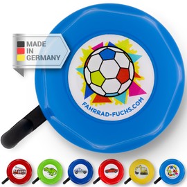 Children's Bicycle Bell – Football Blue – Bicycle Bell Children Boys Bell Children's Bike, Bell Balance Bike – Rings Loud, Easy Assembly