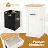 Giantex Tilt Out Laundry Hamper Cabinet, Bathroom Storage Cabinet with