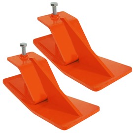 FLITURE Tractor Bucket Protector: Snow Removal Bucket Protector 2pcs Steel Edge Protector Steel Bucket Attachment