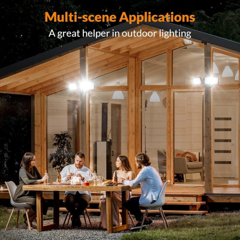 LEPOWER 3000LM LED Flood Light Outdoor Security Light Switch Controlled