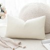 Artscope Linen Cushion Covers Set of 1 Decorative Lumbar Pillowcase