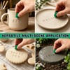 72 PCS Letter Stamps for Clay Set, Uppercase and Lowercase