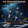 ROKR 3D Wooden Puzzles for Adults,Seahorse Barque Model kit, 603