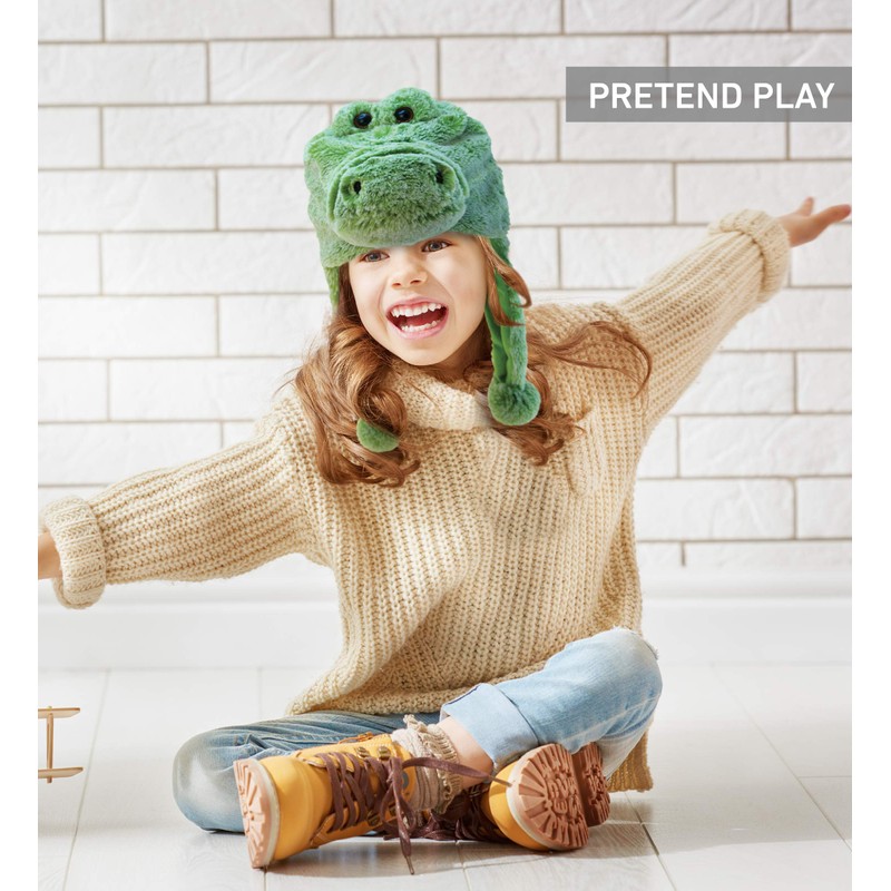 DolliBu Animal Hat with Ear Flaps – Super Soft Plush