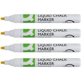 Q-Connect Chalk Markers Medium Tip White (Pack of 4)
