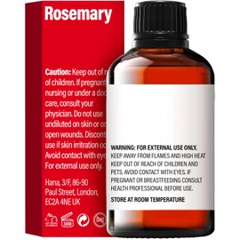 H'ana Rosemary Essential Oil - 1.02 Fl Oz - for Hair, Skin, Diffuser, Aromatherapy, DIY Candle & Soap Making