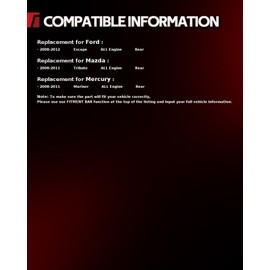 Torchbeam Rear Shocks Absorber Struts Amortiguadores Traseros Replacement for Ford Escape 2008-2012 37318 * 2