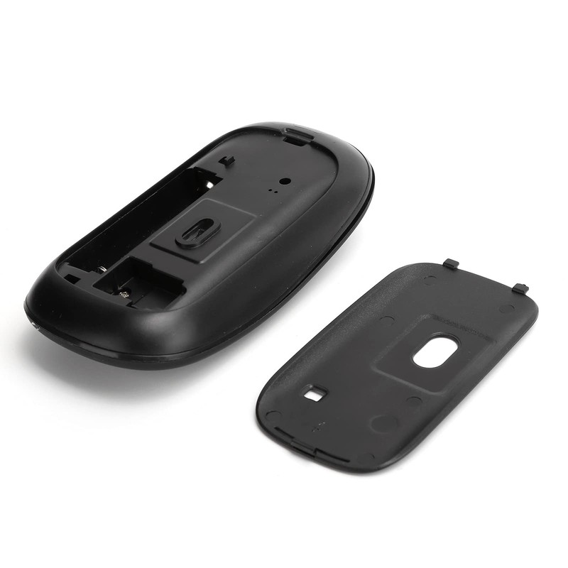 Qiilu Ratón Wireless Tablet Mouse Negro Inalámbrico Bluetooth 5.0 Ratones