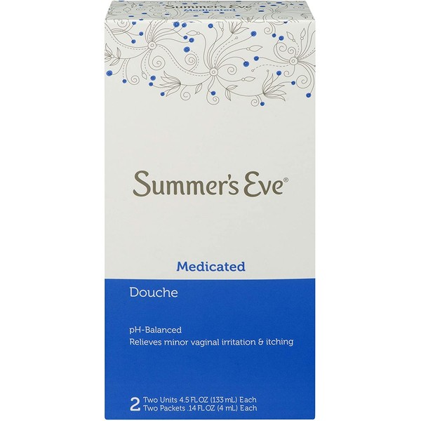 Summer's Eve Douche | Medicated | 4.5 oz Size | Pack of 6 | pH Balanced, Dermatologist & Gynecologist Tested
