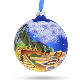 BestPysanky Machu Picchu, Peru Glass Christmas Ball Ornament 4 Inches