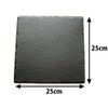 Slate Plate 25 cm Positive Corners [Black, Utensils, Stone Flat