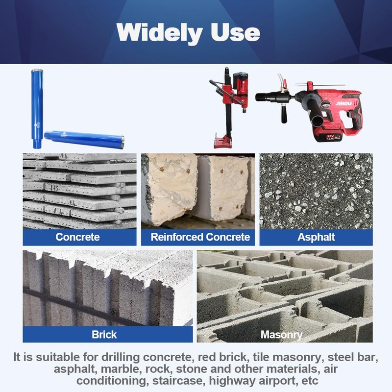 Wet Diamond Core Drill Bits 2"/50mm - BRSCHNITT Concrete Core