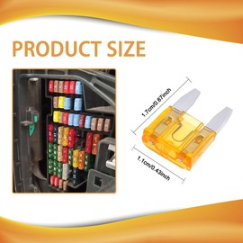 PACLVIO 10PCS Car Fuses Assortment Kit, 5A 7.5A 10A 15A 20A 25A 30A Auto Fuses, Standard Blade Fuse Assortment Kit Replacement for Car RV Truck Motorcycle Boat