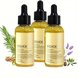 Rosemary Hair Oil, 3 Counts/set Hair Care Oil for Dry & Damaged Hair, Hair Strengthening Oil, Moisturizing Hair Oil for All Hair Types