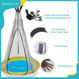 SkyBound 39" Saucer Tree Swing for Kids and Adults Support Up to 700lbs