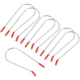 Mikinona 16pcs Hot Roller Clips Stainless Steel Replacement Curlers Securing for Electric Rollers U-shaped Design for Curls Suitable