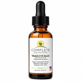 Natural Best Vitamin C E Serum With Ferulic And Hyaluronic Acid 15 Vitamin C, 1 Vitamin E, 0.5 Ferulic Acid by Complete Skin Solutions                