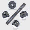 LEFTFOTO 350mm Double Dovetail Slide Rail with Positioning Hole for