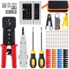 LEATBUY RJ45 Crimp Tool Set for RJ11/RJ12 Crimper Kit CAT5/CAT6