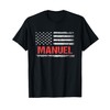 Manuel Name American Flag - Manuel First Name T-Shirt