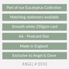 ANGEL & DOVE Pack of 25 Funeral Attendance Cards -