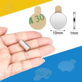 Wukong Round Magnets 10x1mm | 20 Pack, Extremely Strong Mini Magnets Round Small Magnets for Magnetic Board for Pin Board Magnetic Board, Refrigerator, Craft, Office, Kitchen