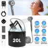 LakeForest 6000mAh Electric Shower Pump Shower Pump Rechargeable Shower Head