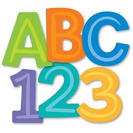 Carson Dellosa Modern Mix EZ Letters Combo PackâColorful Letters, Numbers, Punctuation Cutouts for Bulletin Board Displays, Homeschool or Classroom Decor (76 pc)