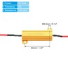 PATIKIL 2pcs 50W 100ohm Aluminium Case Resistor Housing Wire Resistors
