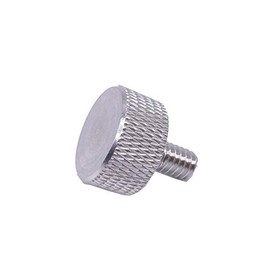 Wkooa Knurled Head Thumb Screws with Collar Aluminum 1/4-20 UNC Threads Length 1/2 '' Pack of 10