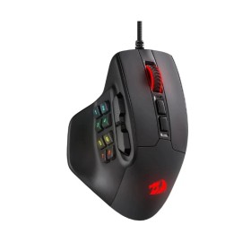 REDRAGON Gaming Mouse 15 Programmable Buttons Wired RGB Gamer W/ Ergonomic Natural Grip  - Black