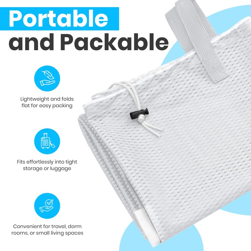 Large Mesh Laundry Bags - 2-Pack Heavy Duty with Handles