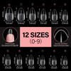 AILLSA Medium Almond Nail Tips Soft Gel Pre-Shaped Acrylic Nail