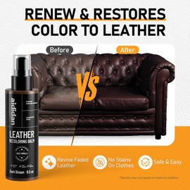 aididan Leather Recoloring Balm, 8.5oz Furniture Color Restorer & Paint, Color Renewal & Scratch Repair Kit for Couches, Sofa, Vinyl and Car Seats (Dark Brown)