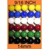 Big Game 30 Solid Color Replacement Marbles Wahoo Aggravation, Dirty
