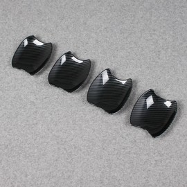 RUIQ Toyota Crown Crossover SH35 Model Exclusive, Exterior Door Handle Protector Cover, For Prevent Scratches on Door Knobs, Designed for TOYOTA CROSSOVER (Carbon Fiber Black Specifications)