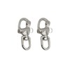 Small Snap Hooks, Pack of 2 Stainless Steel Quick Release