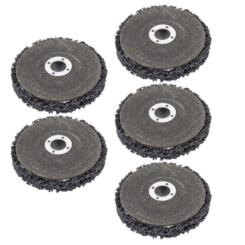 5Pcs Strip Discs Stripping Wheel Black 4 Inch for Stainless