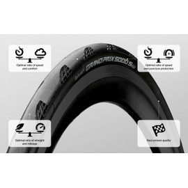 Continental Road Tire Grand Prix 5000S TR 700x32C Black FB