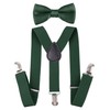 traderplus Men Elastic Suspenders and Bow Ties Set for Wedding,