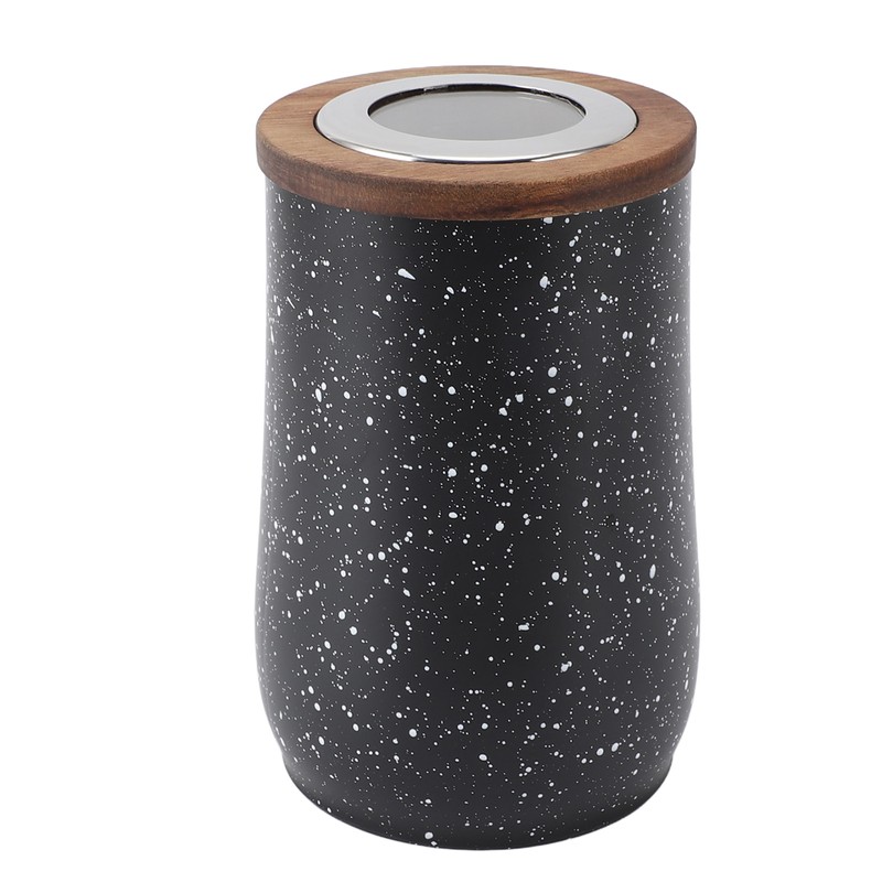 Coffee Bean Canister Airtight Stainless Steel Visible 800ml with Spoon