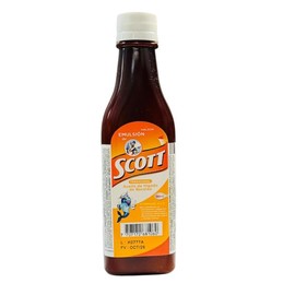 Emulsión de Scott Tradicional - Cereza - Frutas tropicales 180 ml - Vitaminas A y D - Aceite de Hígado de Bacalao:_Frutas tropicales/ Tropical fruits 180 ML