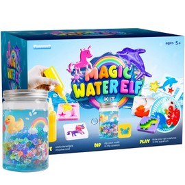 Funewest Magic Water Elf,DIY 3D Aqua Gelz Set mit 12 Farben & 10 Formen,Magisches Wassergel-Spielzeug zum Selbermachen,Kreaturen Lernspielzeug Geschenk für Kinder ab 5-8 Jahren,Jungen und Mädchen
