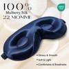 ZIMASILK Adjustable 22 Momme 100% Mulberry Silk Sleep Mask, Upgraded