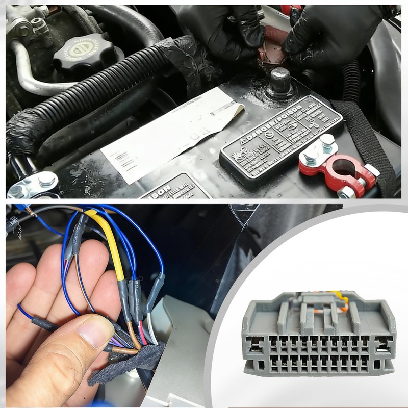 Car Stereo Radio Reverse Wiring Harness Connector (22-Pin), Interchange 71-6522,